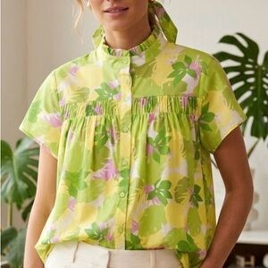 SOFIA MADE IN ITALY “Eloise” Floral Top Designer Medium